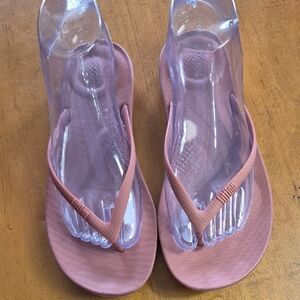 Fitflop Iqushion Comfort Women's Dusty Mauve Flip Flops. Sz 7